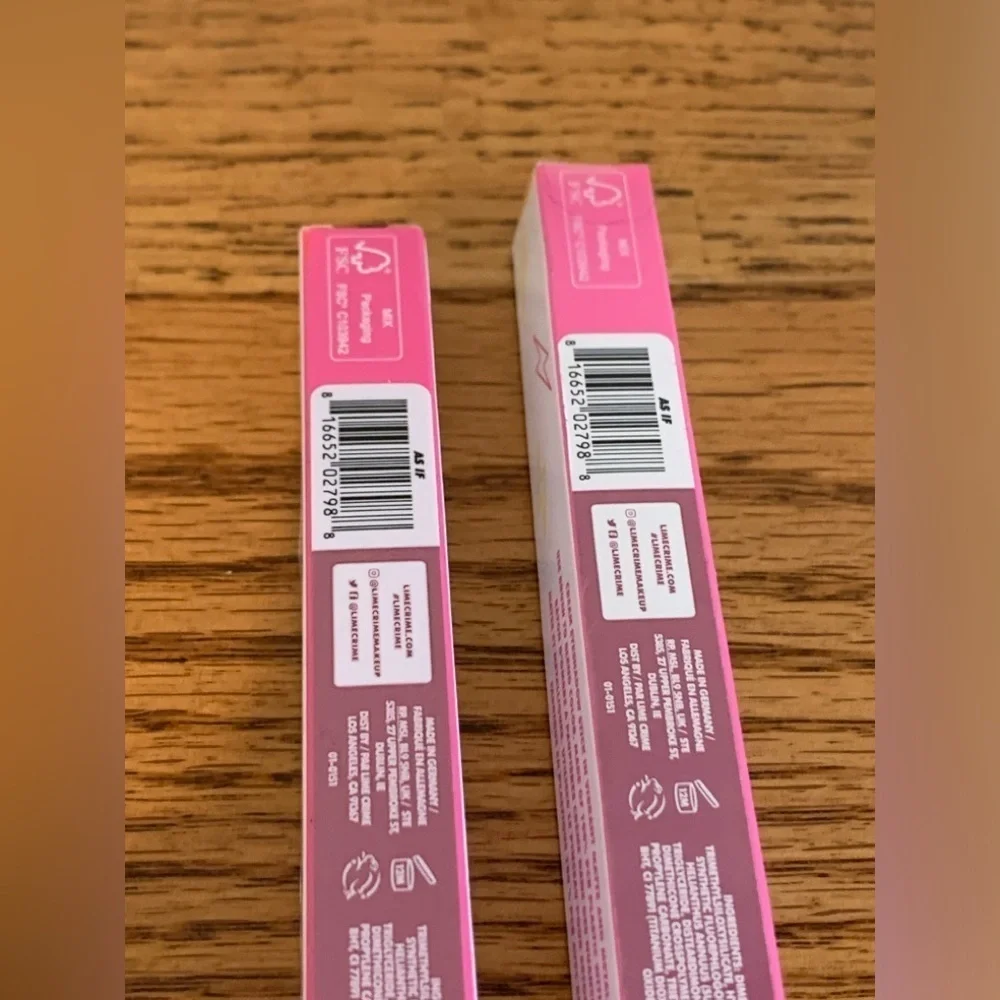 SET 2 Lime Crime Electric Slide Eyeshadow & Brush Stick Shade As If 1.2g NIB